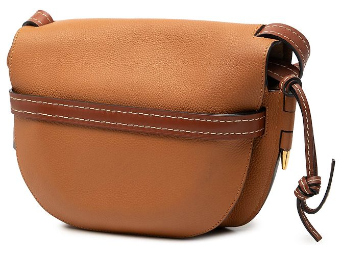 LOEWE Borsa a tracolla Gate in piccola pelle marrone - vista 2