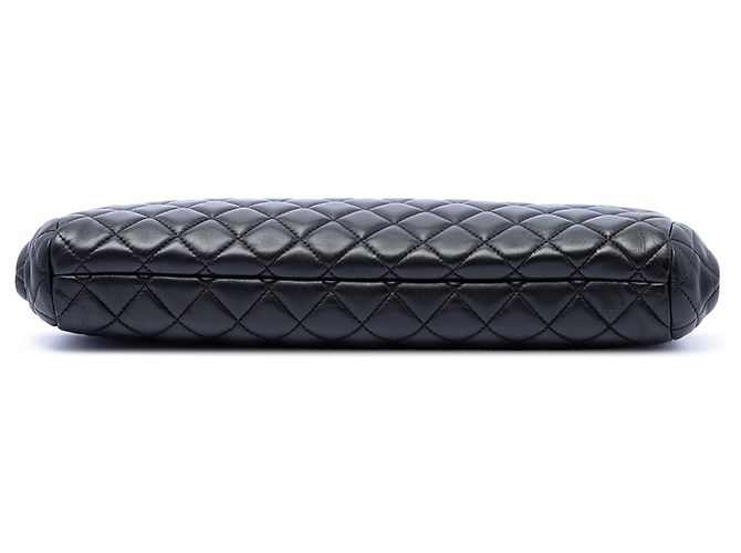 Chanel Black CC gesteppte Lammfell-Rahmentasche Schwarz - Ansicht 3