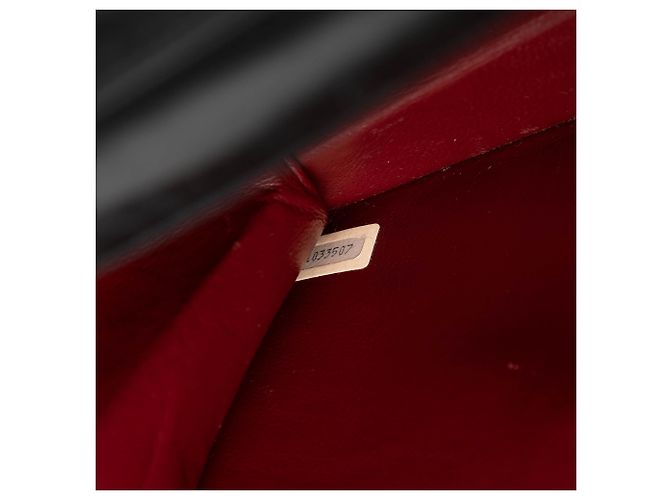 Chanel Black CC Envelope Flap em couro de bezerro matelassê vertical e diagonal Preto - vista 6