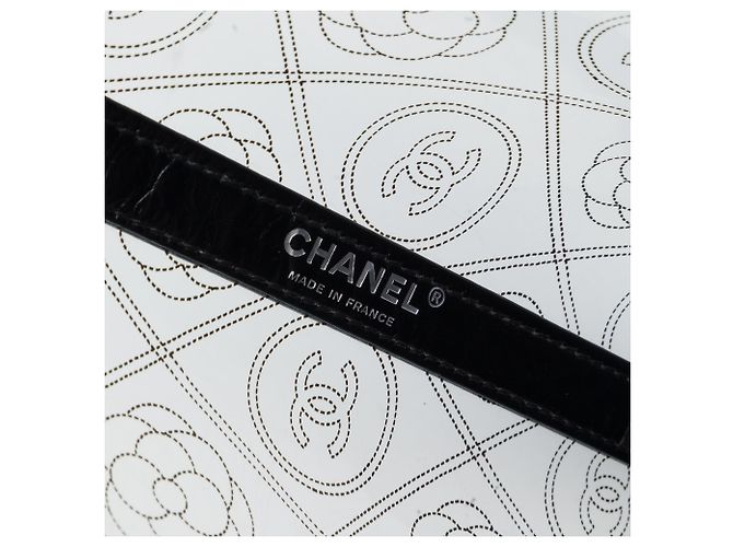 Borsa Bucket Chanel Black Medium in PVC e pelle di vitello stropicciata Camellia Coco Nero - vista 5