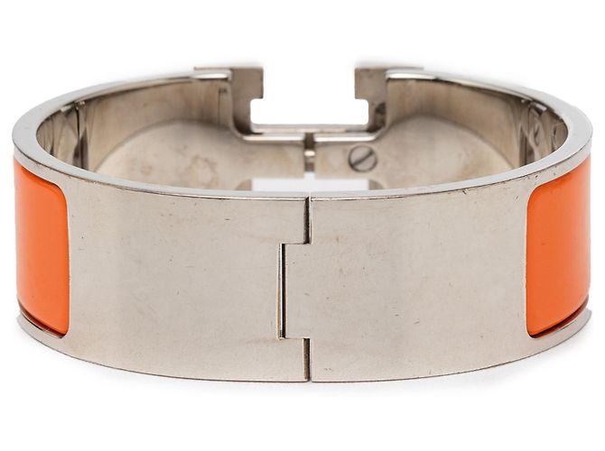 Pulsera Clic Clac H de esmalte ancho rojo Hermès PM Roja - vista 3