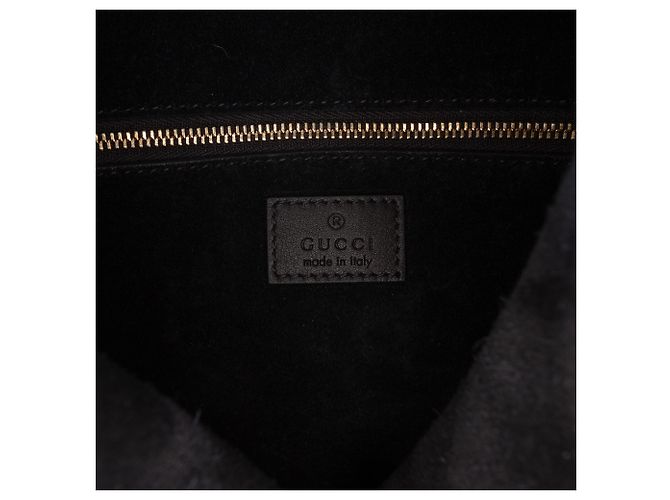 Borsa a tracolla Gucci Black Medium in pelle di vitello con emblema GG Nero - vista 5