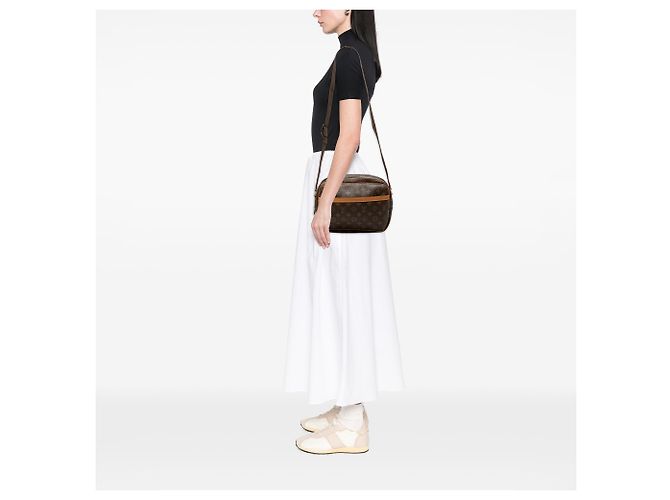 Louis Vuitton Marrone Monogram Reporter PM - vista 7