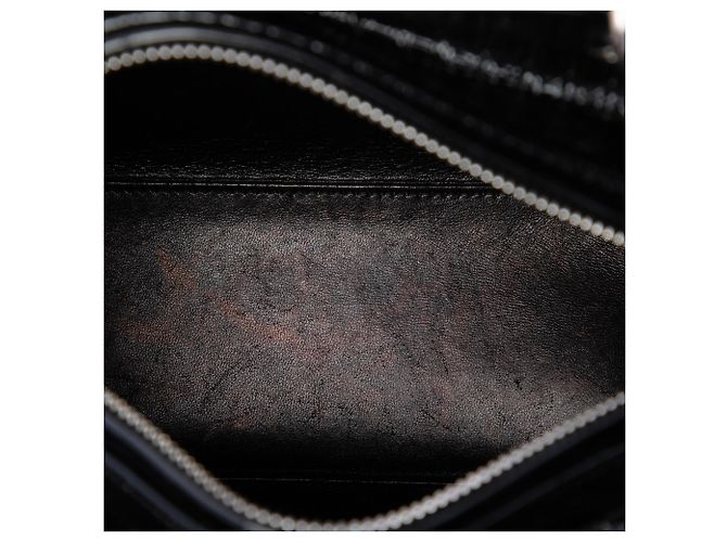 Dior Black Medium Metallic Patent Microcannage Lady Dior Nero - vista 4