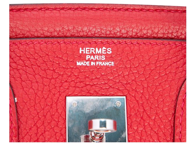 Hermès Red Togo Birkin Retourne 30 Rosso - vista 5