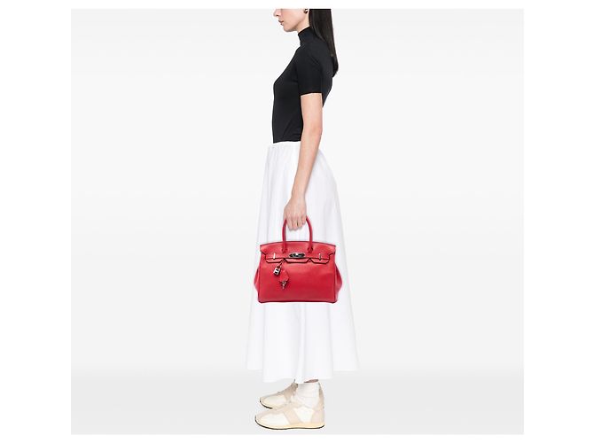 Hermès Red Togo Birkin Retourne 30 Rosso - vista 6