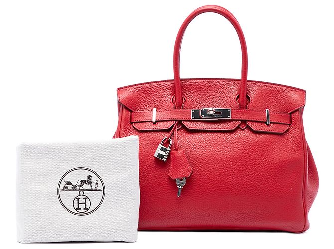 Hermès Red Togo Birkin Retourne 30 Rosso - vista 7