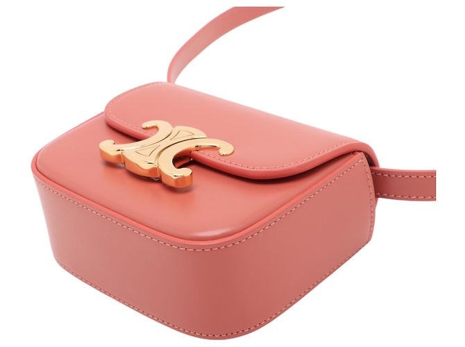 Céline Celine Mini Claude in pelle di vitello rosa - vista 4