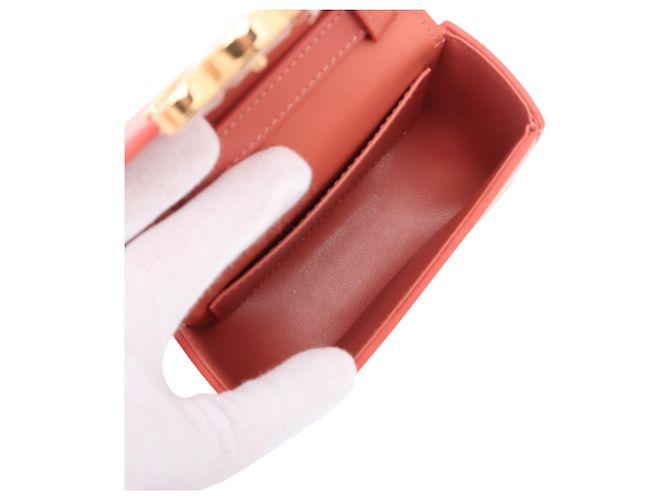Céline Celine Mini Claude in pelle di vitello rosa - vista 5