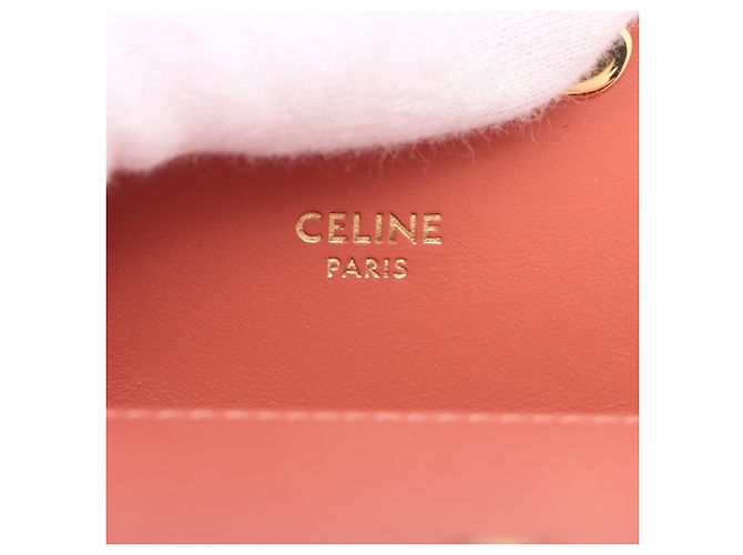 Céline Celine Mini Claude in pelle di vitello rosa - vista 7