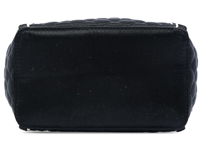Borsa Chanel Black Paris Shanghai CC in raso trapuntato Takeaway Box Nero - vista 3