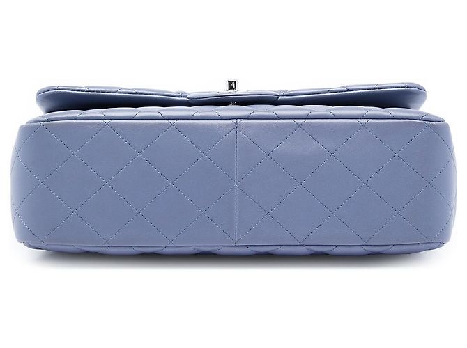 Chanel Purple Jumbo Classic Lambskin Double Flap Porpora - vista 3