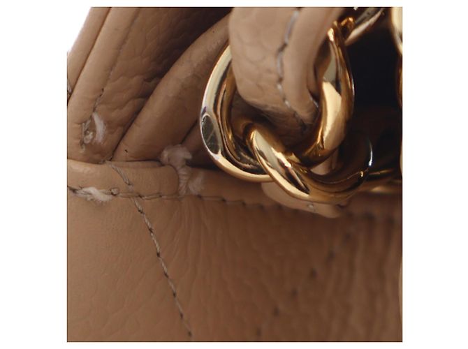 Chanel Beige Jumbo Classic Caviar Double Flap - vista 12