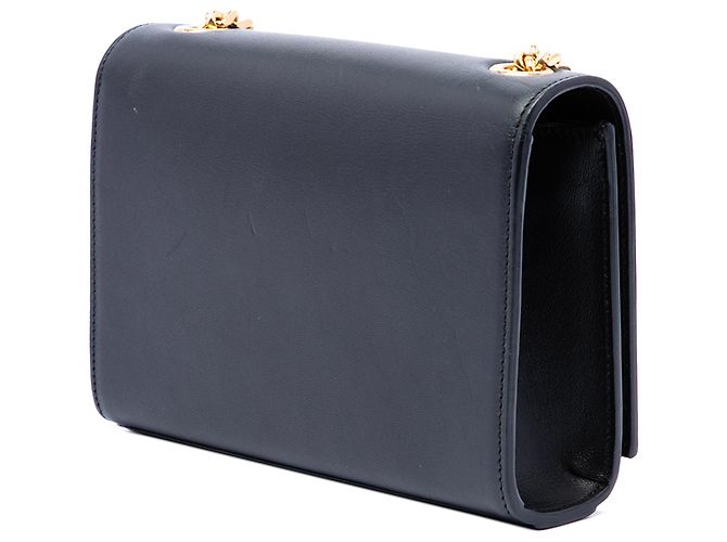 Borsa a tracolla Kate con nappa in pelle di vitello liscia nera con monogramma Saint Laurent, piccola Nero - vue 3