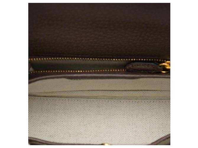 Borsa Gucci Beige Small Jumbo GG Canvas Web Bamboo 1947 con manico superiore - vista 4