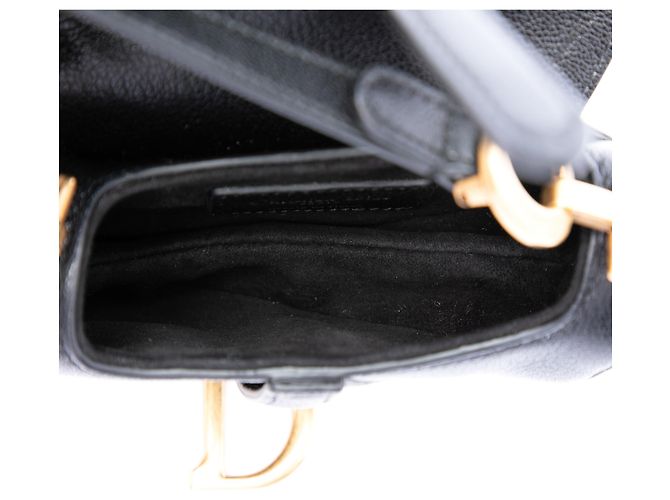 Borsa Saddle Dior in micro pelle di capra nera Nero - vista 4