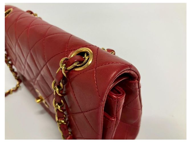 Borsa a Spalla Chanel Matelassé Rossa Rosso - vista 5