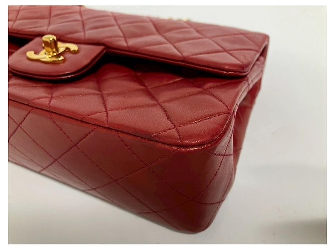 Borsa a Spalla Chanel Matelassé Rossa Rosso - vista 7