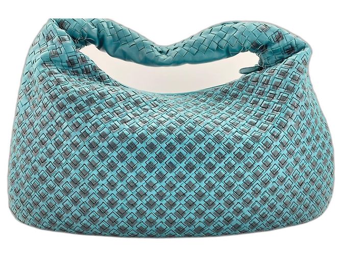 Borsa a tracolla Hobo blu Bottega Veneta - vista 3