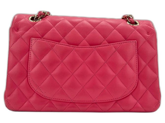 Borsa a Spalla Chanel Matelassé Double Flap Rosa - vista 2