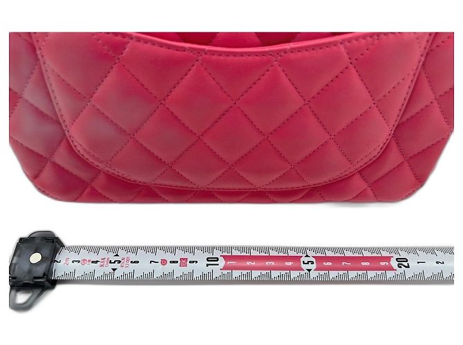 Borsa a Spalla Chanel Matelassé Double Flap Rosa - vista 3