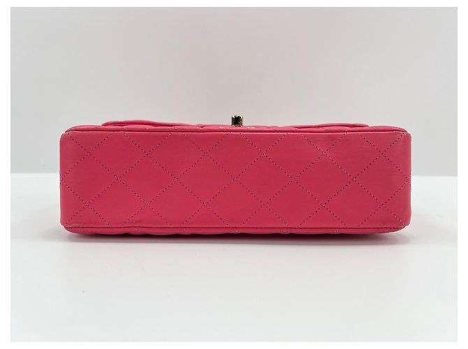 Borsa a Spalla Chanel Matelassé Double Flap Rosa - vista 6