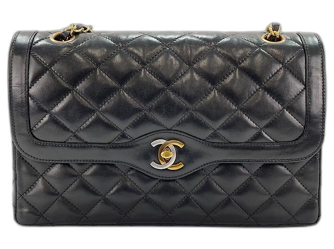 Borsa a Spalla Chanel Matelassé Nero - vista 2