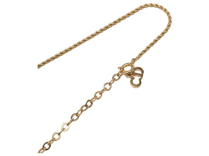 Collana con pendente Dior Gold placcato oro con logo CD a forma di goccia d'acqua D'oro - vista 5