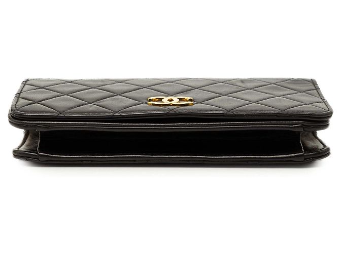 Chanel Black Mini CC gestepptes Lammleder Full Flap Schwarz - Ansicht 3