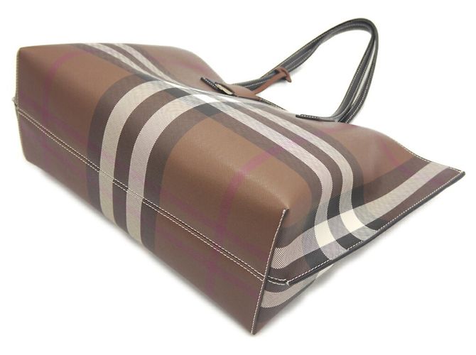 Borsa Tote Burberry marrone - vista 4