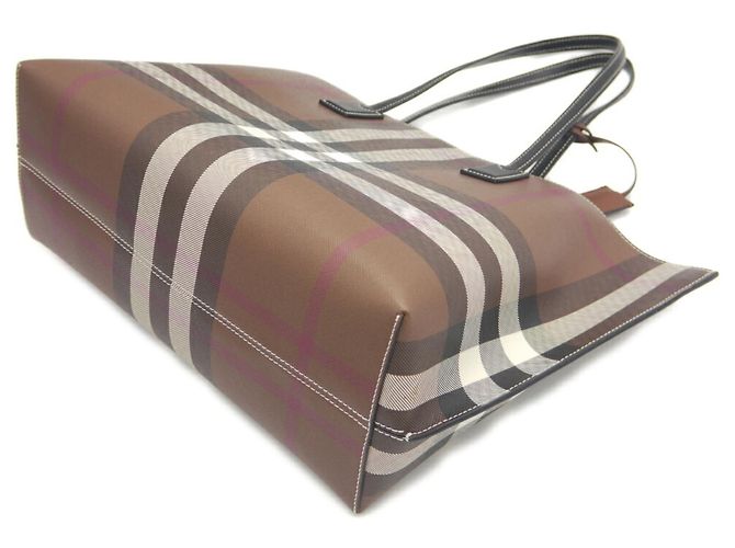 Borsa Tote Burberry marrone - vista 5