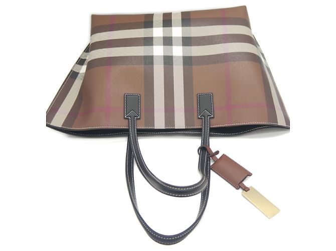 Borsa Tote Burberry marrone - vista 6