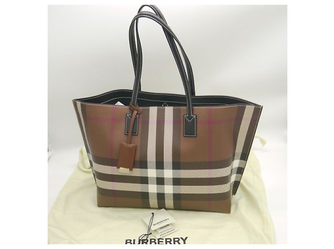 Borsa Tote Burberry marrone - vista 8