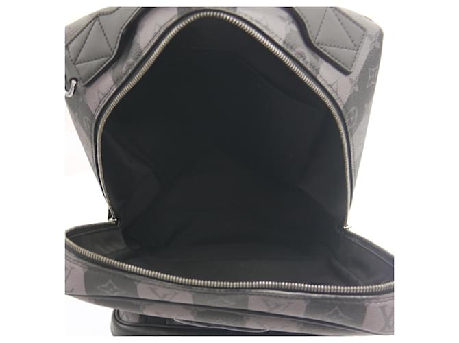 Mochila Modular Louis Vuitton Monogram Stripe Eclipse Castaño - vista 10