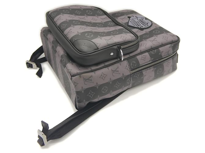 Mochila Modular Louis Vuitton Monogram Stripe Eclipse Castaño - vista 4