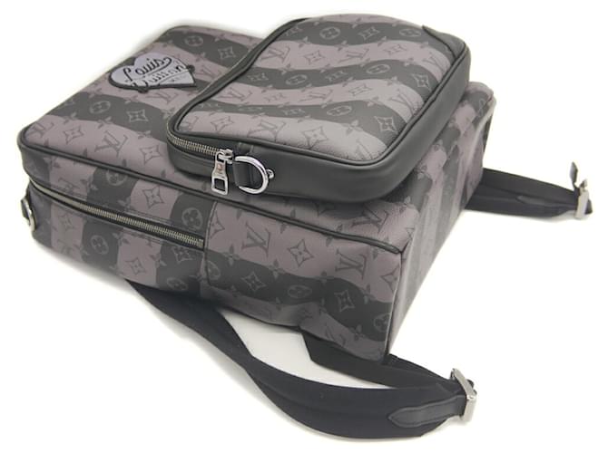 Mochila Modular Louis Vuitton Monogram Stripe Eclipse Castaño - vista 5