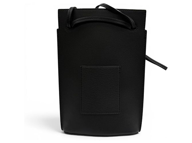 Borsa a Spalla Loewe Classic Calfskin Dice Pocket Anagram Nero - vista 4