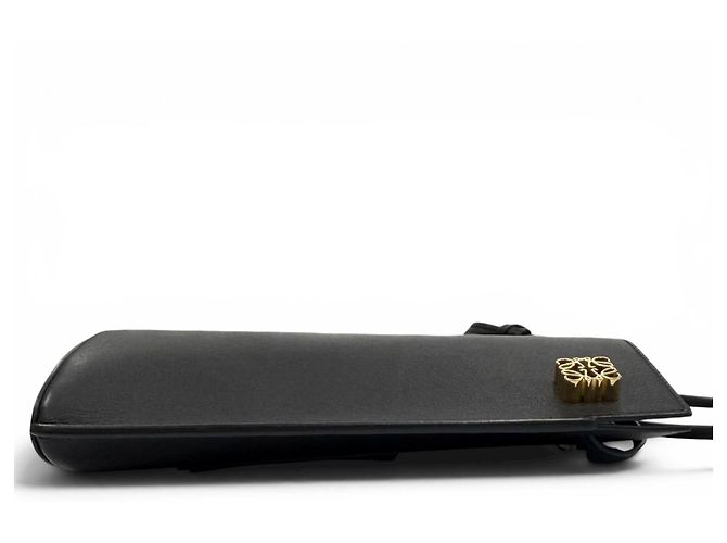 Borsa a Spalla Loewe Classic Calfskin Dice Pocket Anagram Nero - vista 5