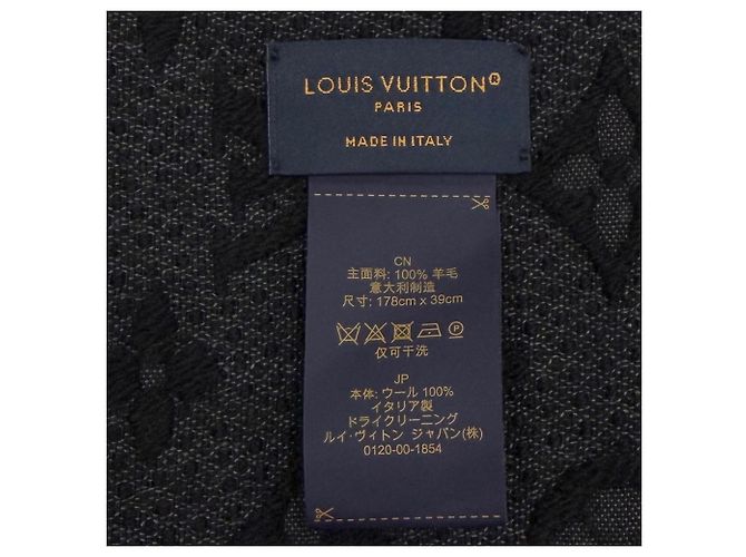 Stola in lana classica Louis Vuitton Nero - vista 7