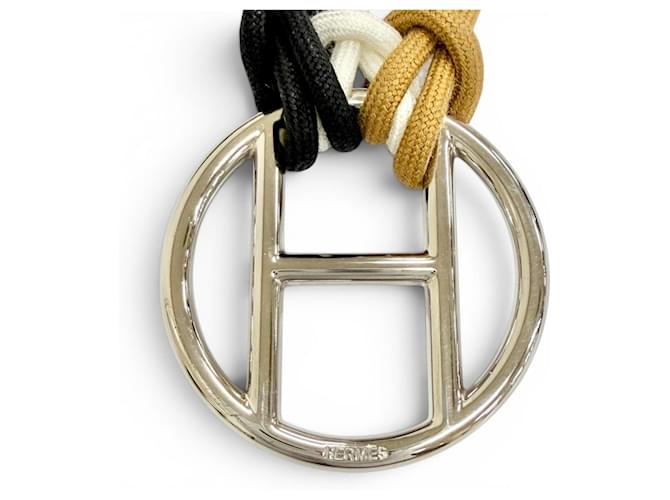Hermès Sash Gürtel Schwarz Braun Weiß - Ansicht 3