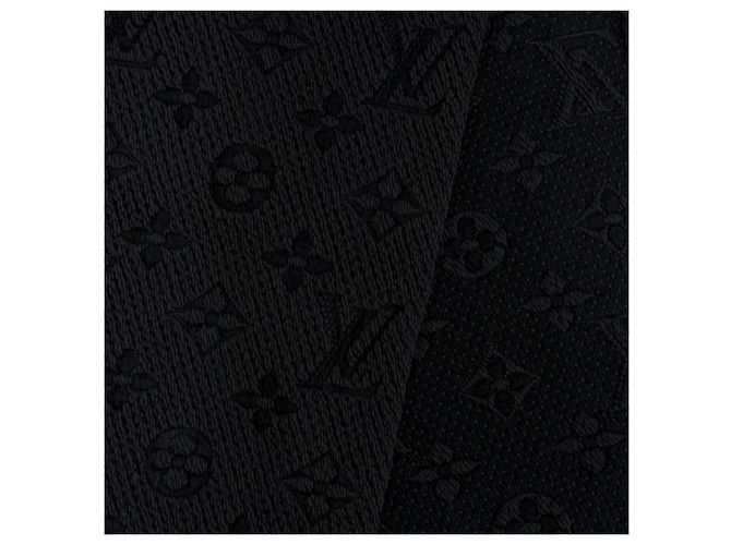 Stola Louis Vuitton in lana e seta nera Nero - vista 5