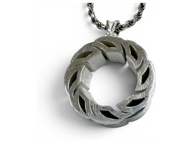 Collana Bottega Veneta 708319 Tide Silver Argento - vista 4