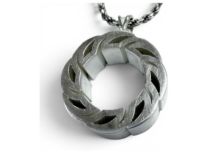 Collana Bottega Veneta 708319 Tide Silver Argento - vista 5