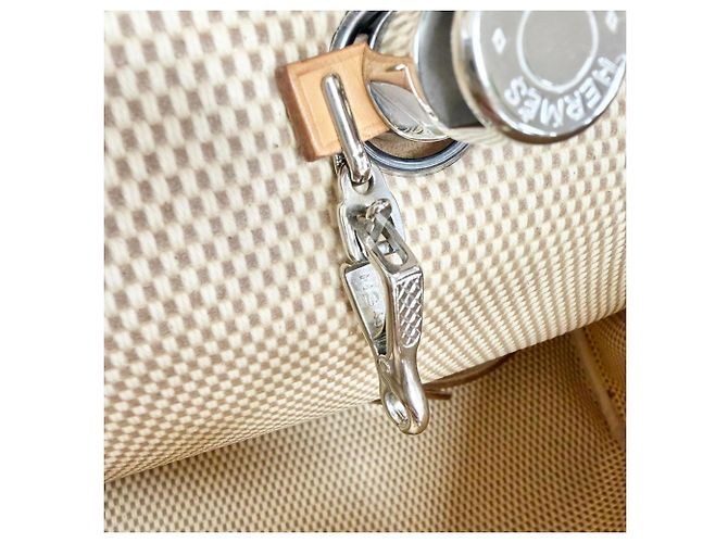 Hermès Hermes Herbag Ad PM Lederrucksack Beige - Ansicht 14