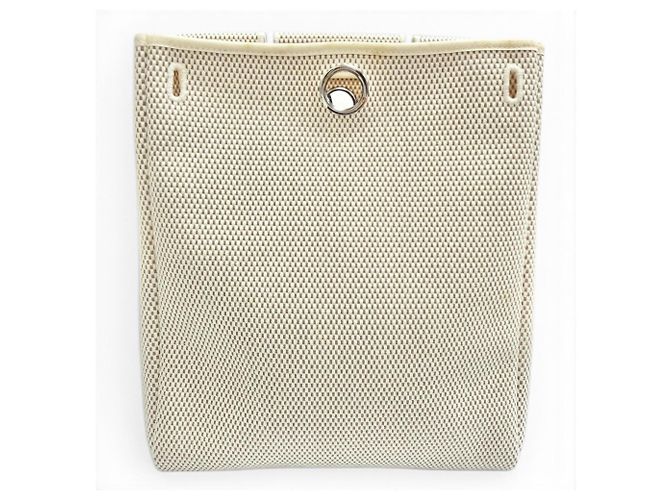 Hermès Hermes Herbag Ad PM Lederrucksack Beige - Ansicht 9