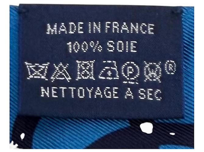 Hermès Hermes Twilly Seidentuch Blau - Ansicht 8