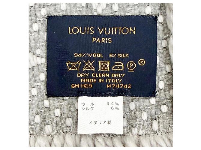 Stola in lana e seta Logomania Louis Vuitton M74742 - vista 6