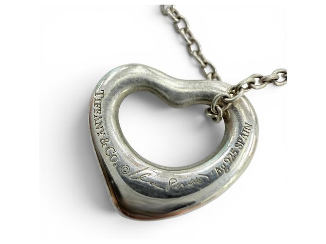 Collana Elsa Peretti Double Open Heart Extra Mini di Tiffany & Co. Argento D'oro - vista 5