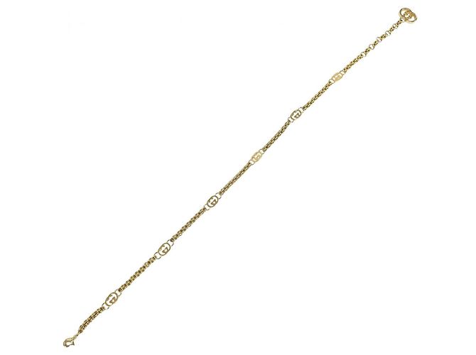 Gucci Vintage Interlocking G Gürtel mit Kette Golden - Ansicht 4