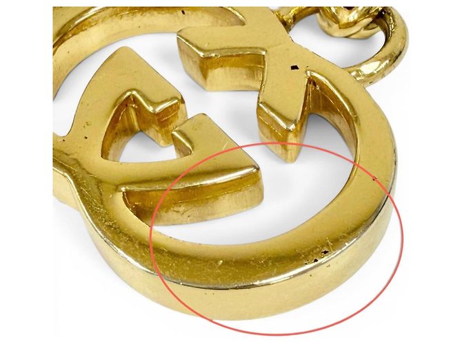 Gucci Vintage Interlocking G Gürtel mit Kette Golden - Ansicht 9